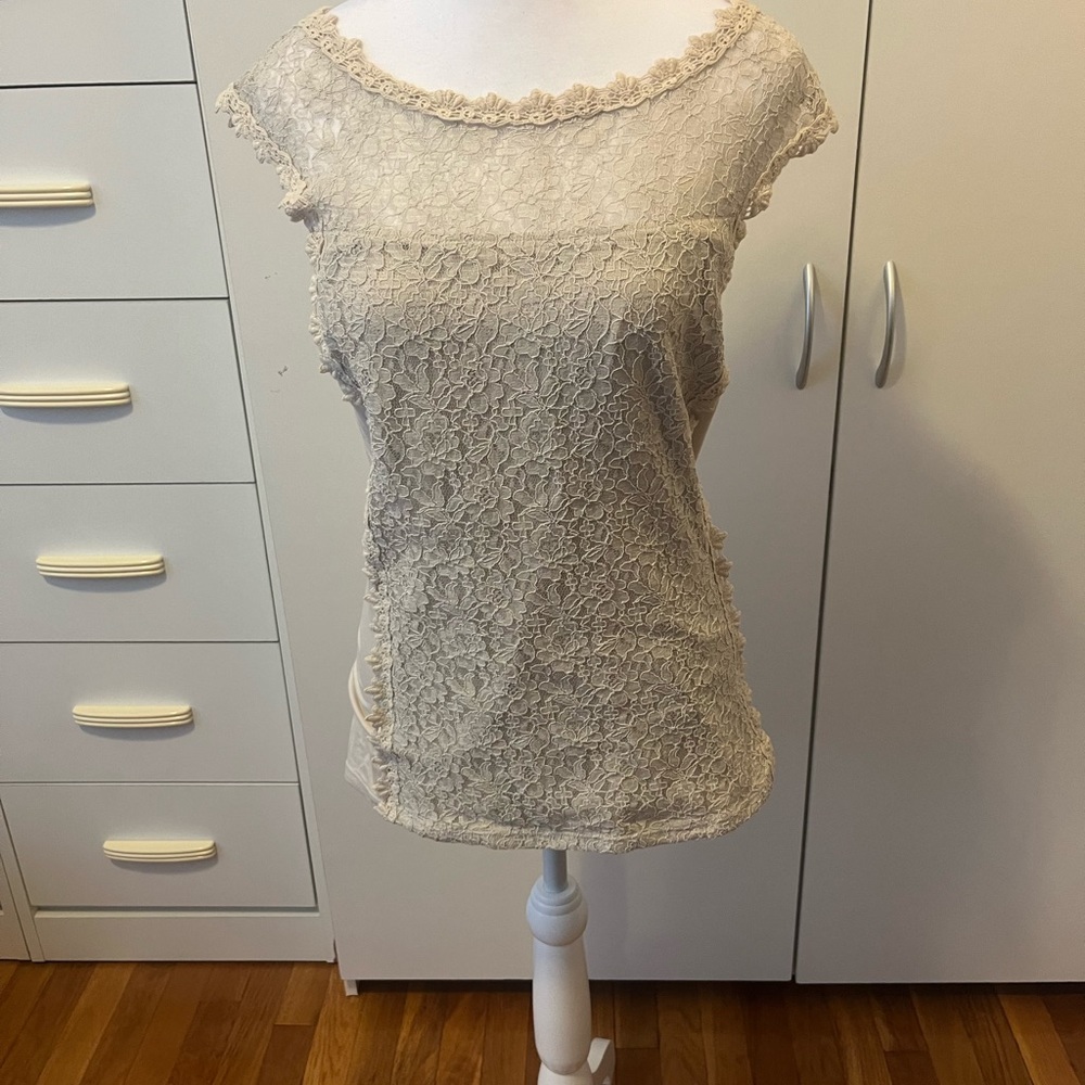 Lace top in size medium
